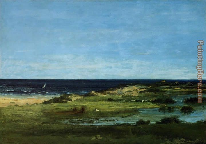 Gustave Courbet The beach